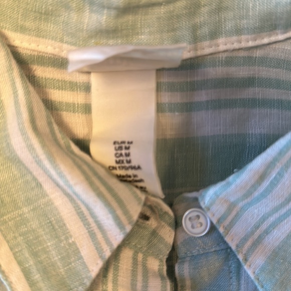 Lem Lem H&M Linen Button Down EUC - Picture 4 of 9